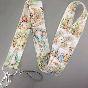 Tale of Peter Rabbit Beatrix Potter 17.7" Neck Lanyard Keychain For Badge Keys